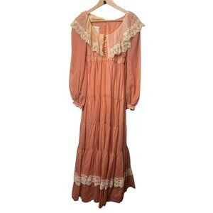 Gunne Sax by Jessica 70s Victorian Prairie Dress